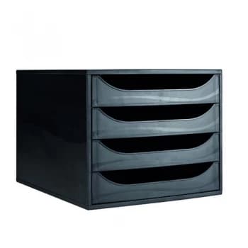 Contour Ergonomics 4 Drawer Set Black CE06114