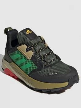 adidas Kids Unisex Terrex Trailmaker RAIN.RDY Shoes - Khaki/Green, Khaki/Green, Size 10