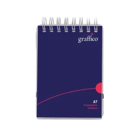 Graffico Polypropylene Wirebound Notebook 140 Pages A7 500-0466