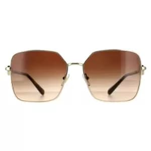 Square Pale Gold Dark Brown Gradient VE2227 Sunglasses