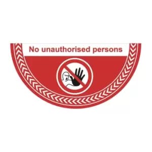 NO Entry' Floor Graphic (750mm x 375mm)