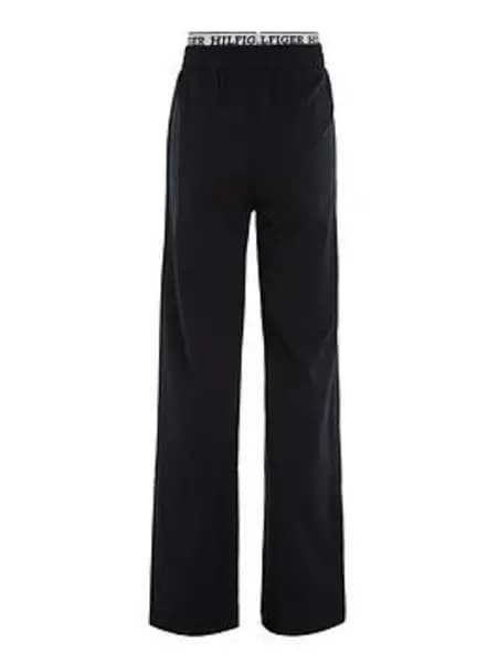 Tommy Hilfiger Girls Monotype Tape Wide Leg Sweatpant - Navy