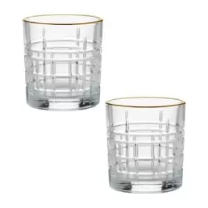 Ravenhead Regency Gold Set Of 2 Mixer Glasses 32cl