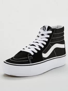 Vans Sk8-Hi Platform - Black/White, Size 3, Women