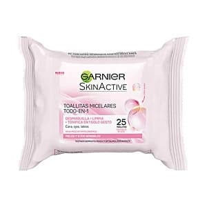 SKIN NATURALS AGUA MICELAR toallitas desmaquillantes 25 uds