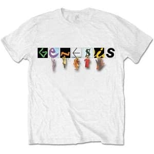 Genesis - Characters Logo Unisex X-Large T-Shirt - White