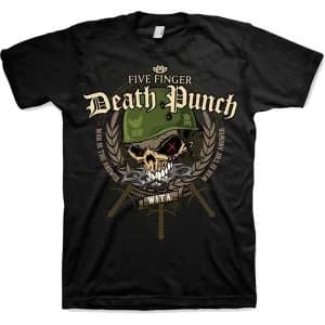 Five Finger Death Punch - War Head Unisex Medium T-Shirt - Black