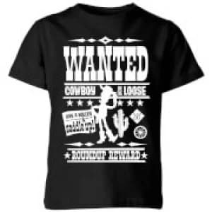 Toy Story Wanted Poster Kids T-Shirt - Black - 11-12 Years