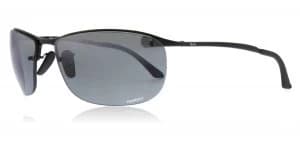 Ray-Ban RB3542 Sunglasses Shiny Black 002/5L Polariserade 63mm