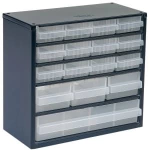 Raaco 616-123 Metal Cabinet 16 Drawer