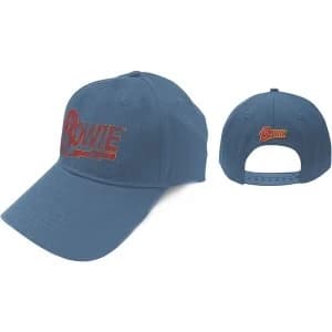 David Bowie - Flash Logo Mens Baseball Cap - Denim Blue