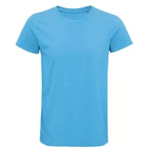 SOLS Mens Crusader Organic T-Shirt (3XL) (Aqua Blue)