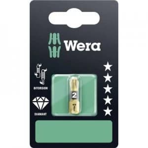 Wera 855/1 BDC SB SiS Philips bit PZ 2 Tool steel DLC coated D 6.3