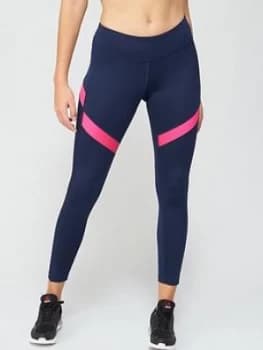 Reebok Workout Ready Mesh Leggings - Navy