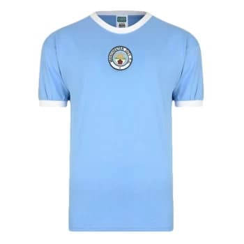 Score Draw Manchester City 1972 Home Shirt Mens - Blue