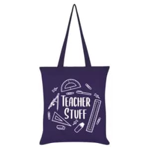 Grindstore Teacher Stuff Tote Bag (One Size) (Purple)