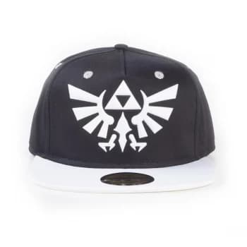 Nintendo - Hyrule Royal Crest Unisex Snapback Baseball Cap - Black/White