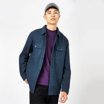 Jack Wills Duigan Double Pocket Overshirt - Navy