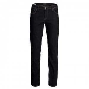 Jack and Jones Straight Jeans Mens - Dark Wash 813