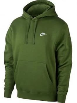 Nike Club Fleece Pullover Hoodie - Green