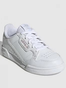 adidas Originals Continental 80 Childrens Trainers - White, Size 2