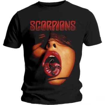 Scorpions - Scorpion Tongue Unisex Large T-Shirt - Black