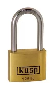 Kasp K12540L40 Premium Brass Padlock 40mm Long Shackle 40mm