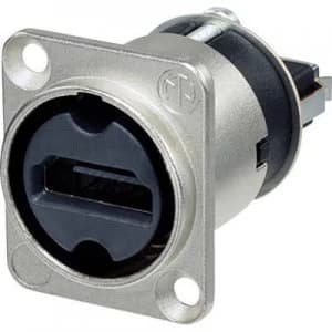 Neutrik NAHDMI-W HDMI connector Sleeve socket, straight pins Number of pins: 19 Silver