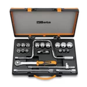 Beta Tools 920AS/C15 21pc 1/2" Sq Dr Bi-Hex AF Socket & Accessory Set 009200947