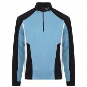 Callaway Long Sleeve Zip Top Mens - Delphinium Blue