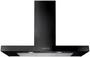 Rangemaster UNBHDS110BL Flat Black 110cm Chimney Cooker Hood