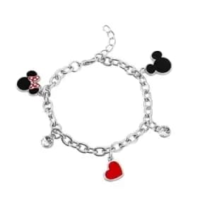 Disney Minnie and Mickey Multicoloured Enamel Costume Charm bracelet BH00228RL-65