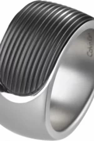 Mens Calvin Klein Stainless Steel Size T/U Audacious Ring KJ4CMR280110