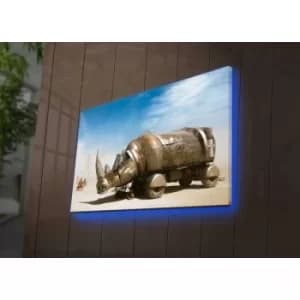 4570DACTBURN-013 Multicolor Decorative LED Lighted Canvas Painting