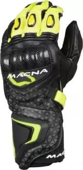 Macna Track R Gloves, black-yellow Size M black-yellow, Size M