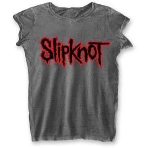 Slipknot - Logo Ladies Large T-Shirt - Grey