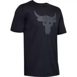 Under Armour Project Rock Brahma Bull T Shirt Mens - Black