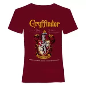 Harry Potter Boys Gryffindor Crest T-Shirt (9-10 Years) (Burgundy)