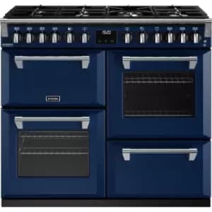 Stoves Richmond Deluxe ST DX RICH D1000DF MBL Dual Fuel Range Cooker - Midnight Blue - A Rated