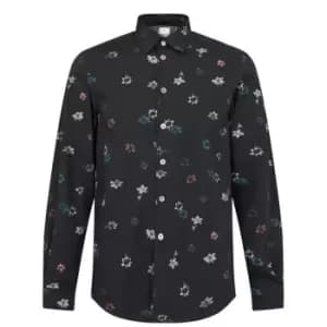 Paul Smith Paul Smith Floral Long Sleeve Shirt Mens - Blue