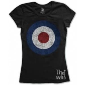The Who Target Distressed Black Ladies TShirt Size: Large
