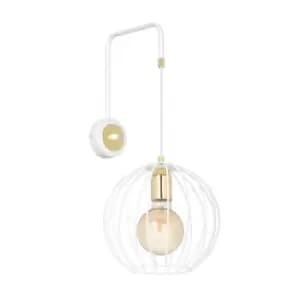 Albio White Wall Lamp 1x E27