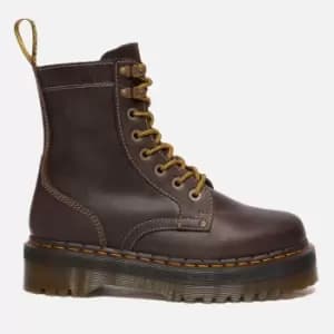 Dr. Martens Womens Jadon Leather 8-Eye Boots - Dark Brown - UK 3