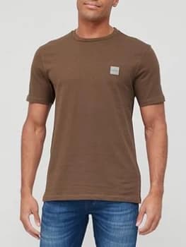 Hugo Boss Tales 1 Chest Logo T-Shirt Brown Size XL Men