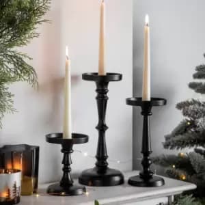Gallery Interiors Sofia Candlestick Black Medium