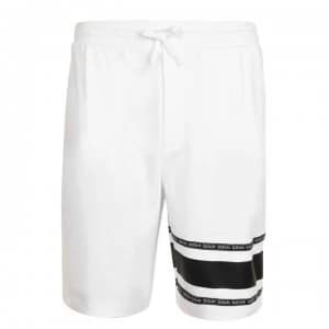 Hugo Boss Tape Logo Swim Shorts White Size L Men