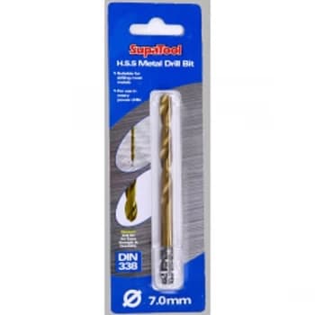 SupaTool Titanium Coated HSS Drill Bits 7x109mm