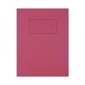 Silvine 9x7 Exercise Book Ruled Red PK10