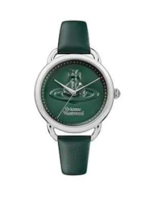 Vivienne Westwood Vivienne Westwood Carnaby Leather Ladies Watch, Green, Women