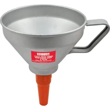 170MM Metal Funnel + Plastic Spout C/W Filter
